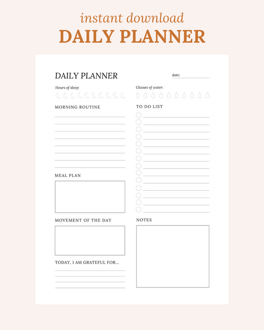Daily Planner Printable